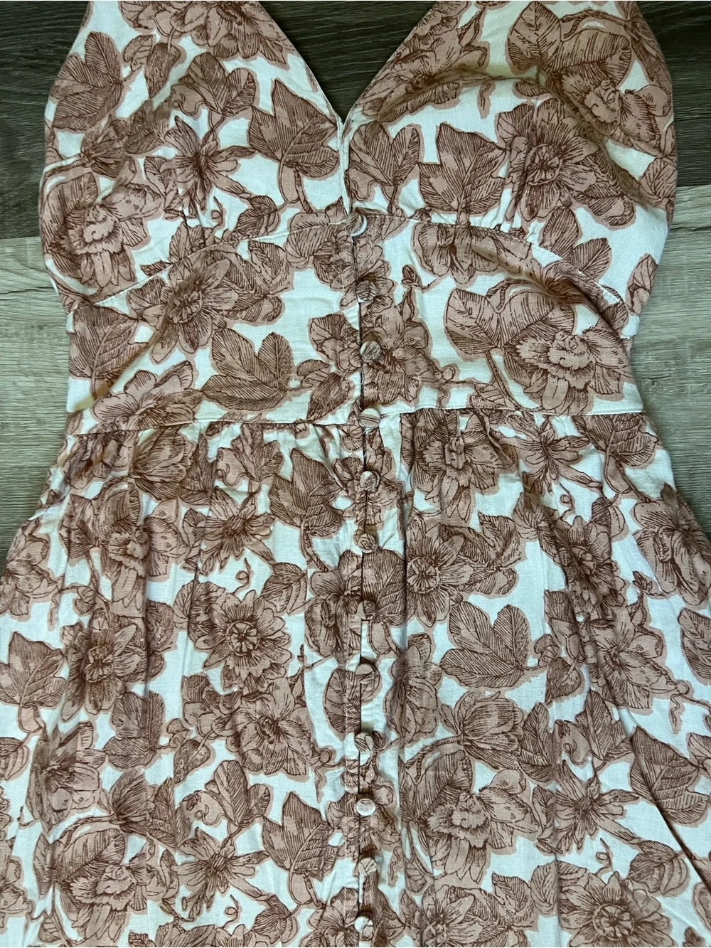 Abercrombie & Fitch Dusty Rose Floral Maxi Dress